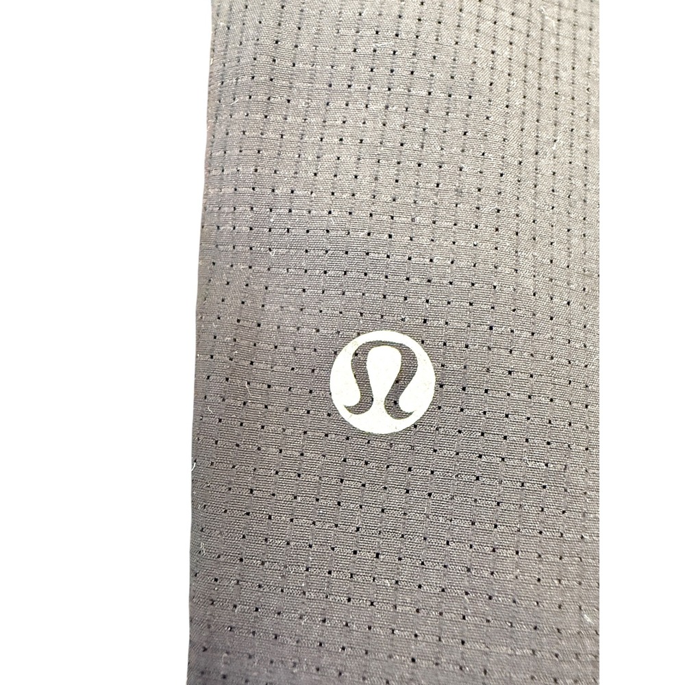 Lululemon Jogger Pants Womens 6 Black Mesh Snap Side Vent Drawstring Active - Picture 3 of 6